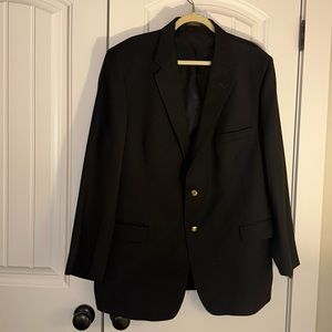 Sewell Black Suit Jacket with Gold Buttons